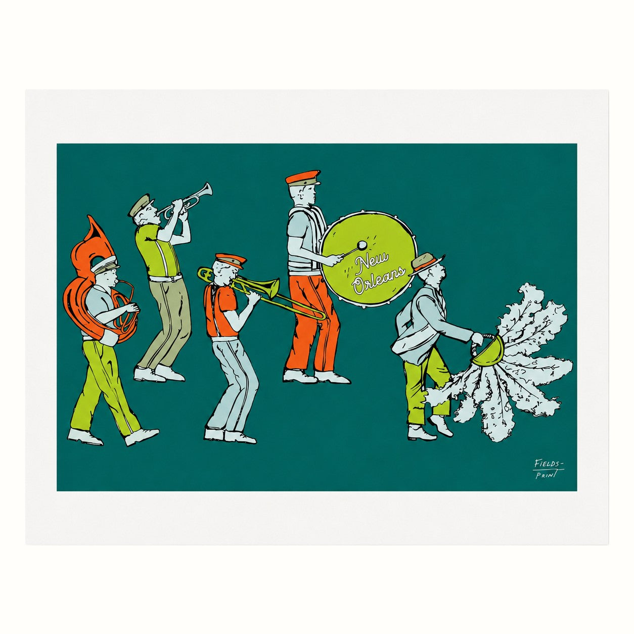 statement goods / colorful new orleans second line print