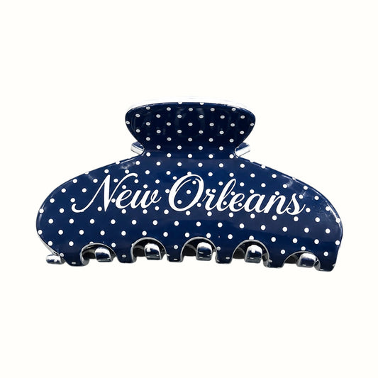 krewe and crescent / new orleans polka dot hair clip