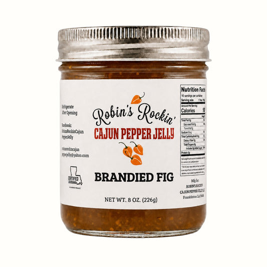 robin's rockin' cajun pepper jelly / brandied fig pepper jelly