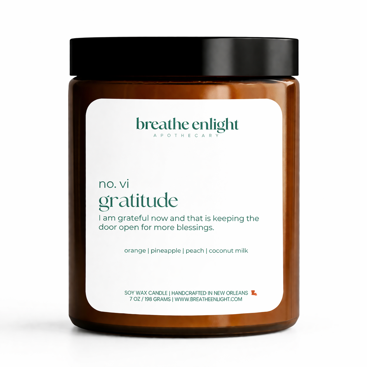 Breathe Enlight / Gratitude Affirmation Candle