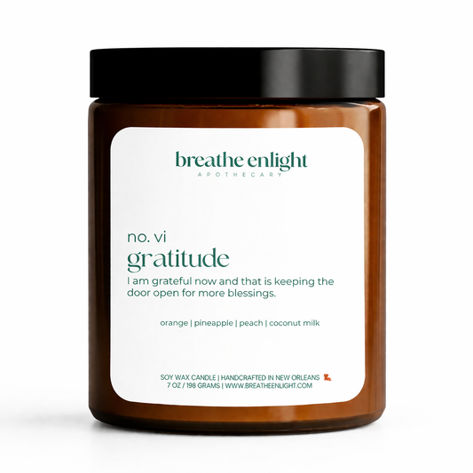 Breathe Enlight / Gratitude Affirmation Candle