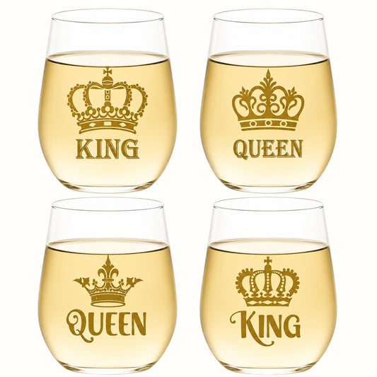 Wine-Oh! / King Queen Wine Tumblers (2pk)