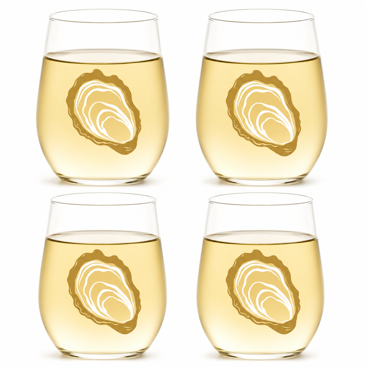 Wine-Oh! Oyster Wine Tumblers (2pk)