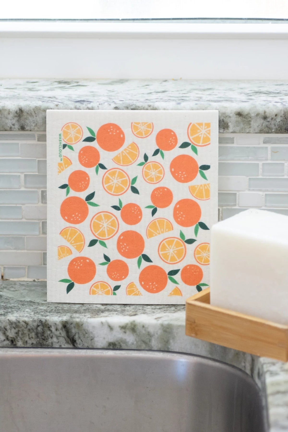 no tox life / citrus sunrise swedish dish cloth (tx)